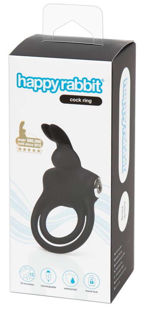 happyrabbit Vibro-Penis-/Hodenring Cock Ring