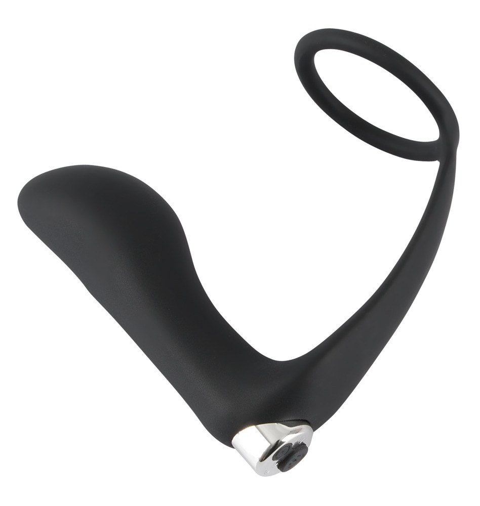 Alternative view of Black Velvets Vibrating Ring & Plug