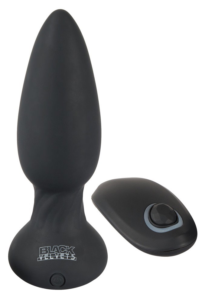 Alternative view of Black Velvets RC rotating & vibrating plug