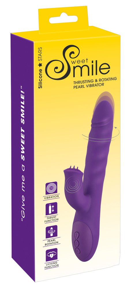Sweet Smile Thrusting & Rotating Pearl Vibrator