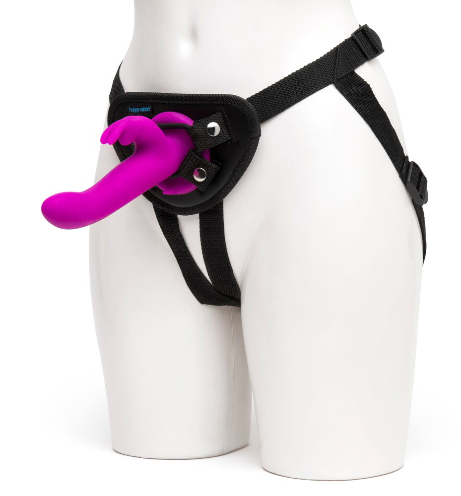Alternative view of happyrabbit Vibrating Strap-On