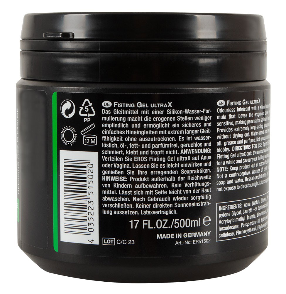 Alternative view of Eros Fisting Gel UltraX