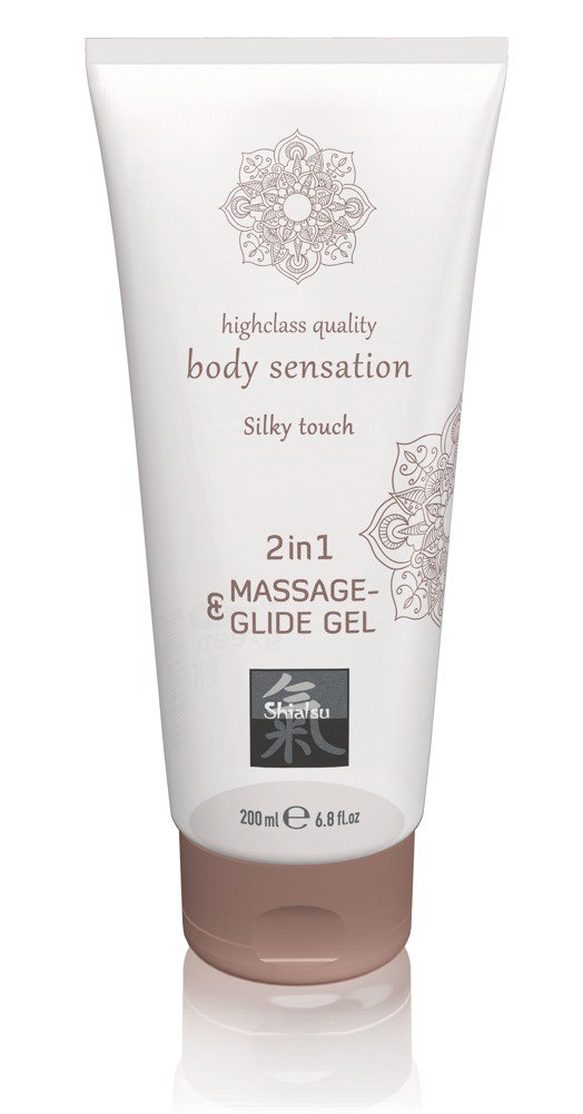 HOT Shiatsu Massage & Glide Gel 2in1 Silky Touch