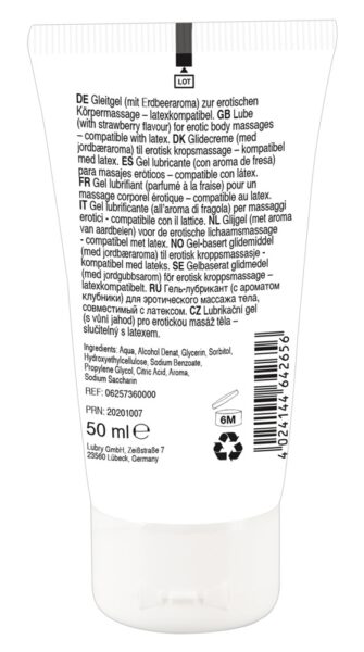 Alternative view of Lick it! Erotic Massage Gel Strawberry