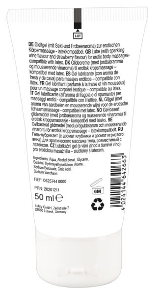 Alternative view of Lick it! Erotic Massage Gel Strawberry