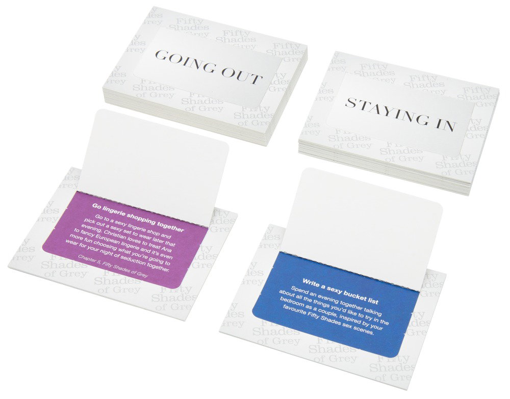 Alternative view of Fifty Shades of Grey Play Nice Date Night Idea Cards