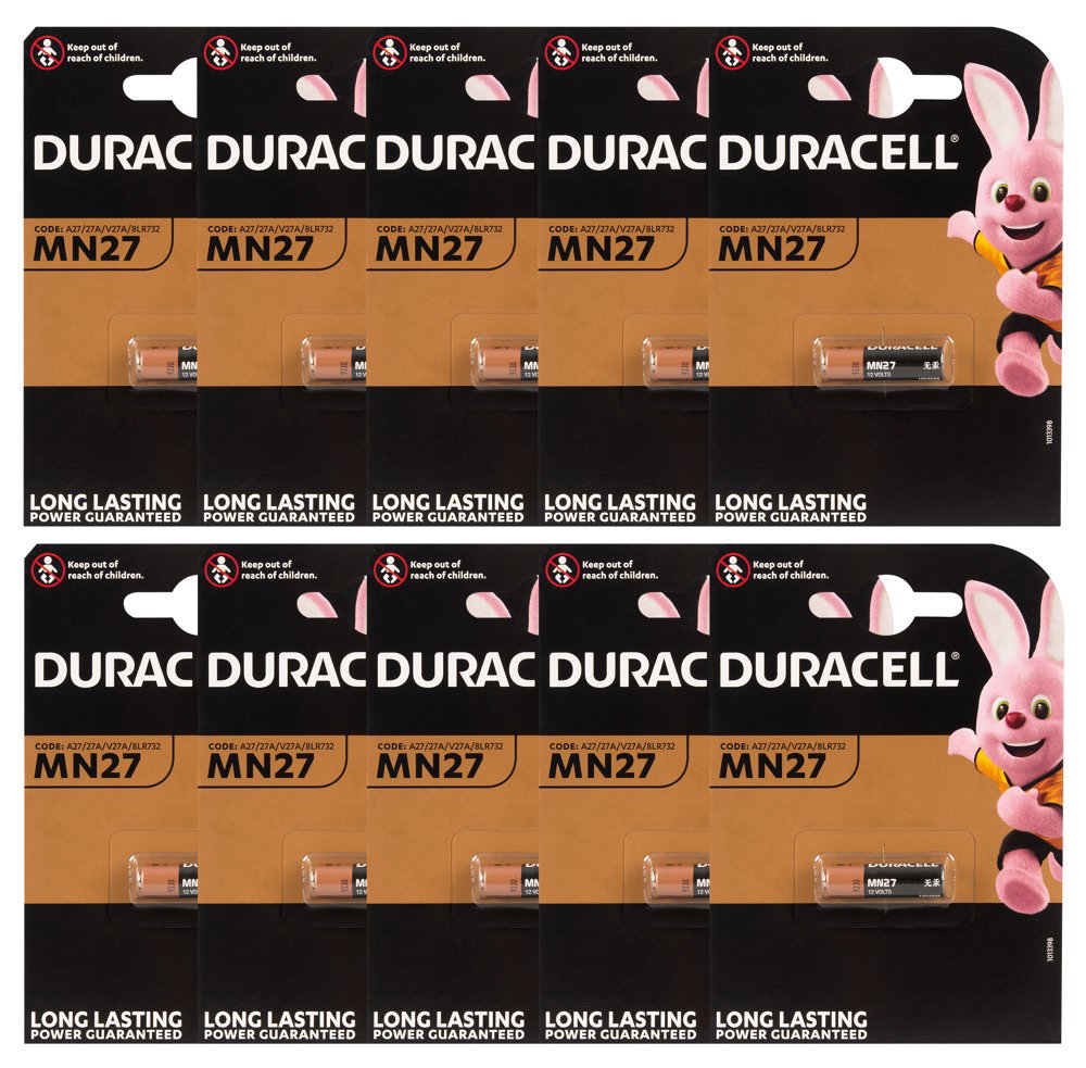 Alternative view of Duracell Batterie 27A 10 x 1er