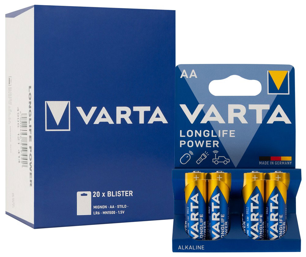 Alternative view of Varta Batterie AA 20x4er