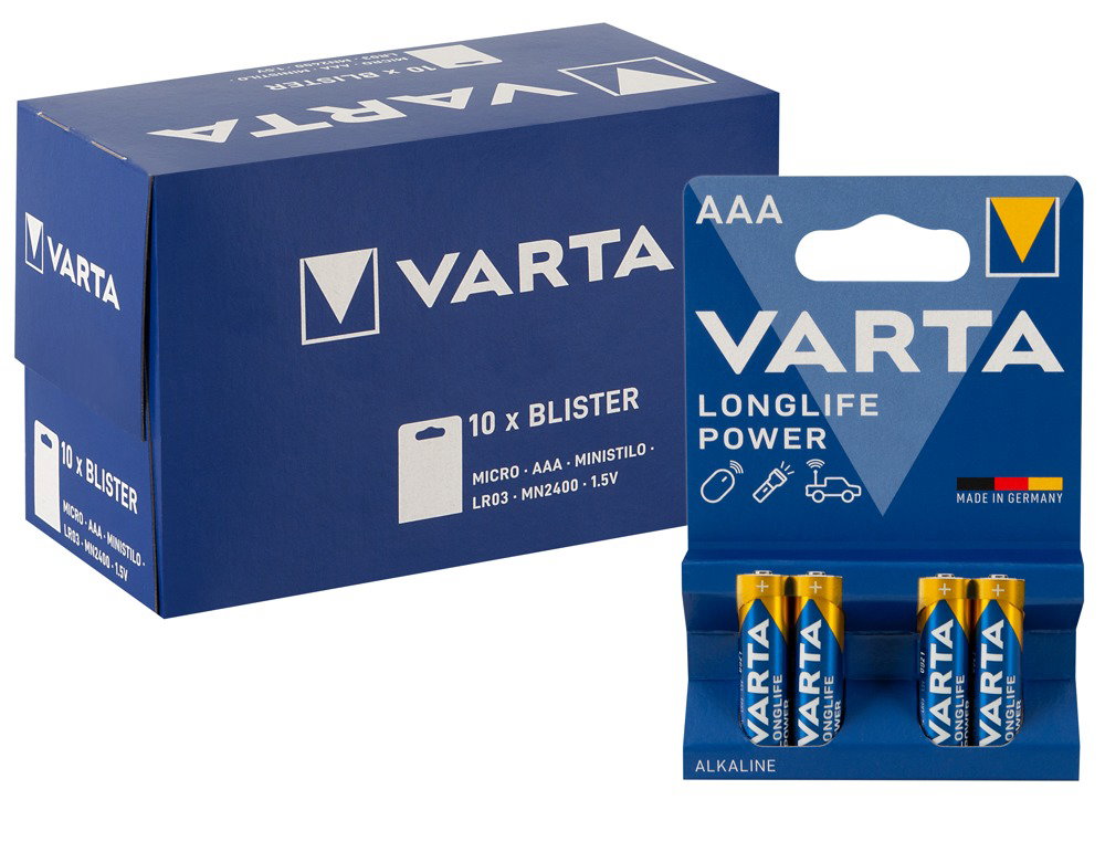 Alternative view of Varta Batterie AAA 10x4er