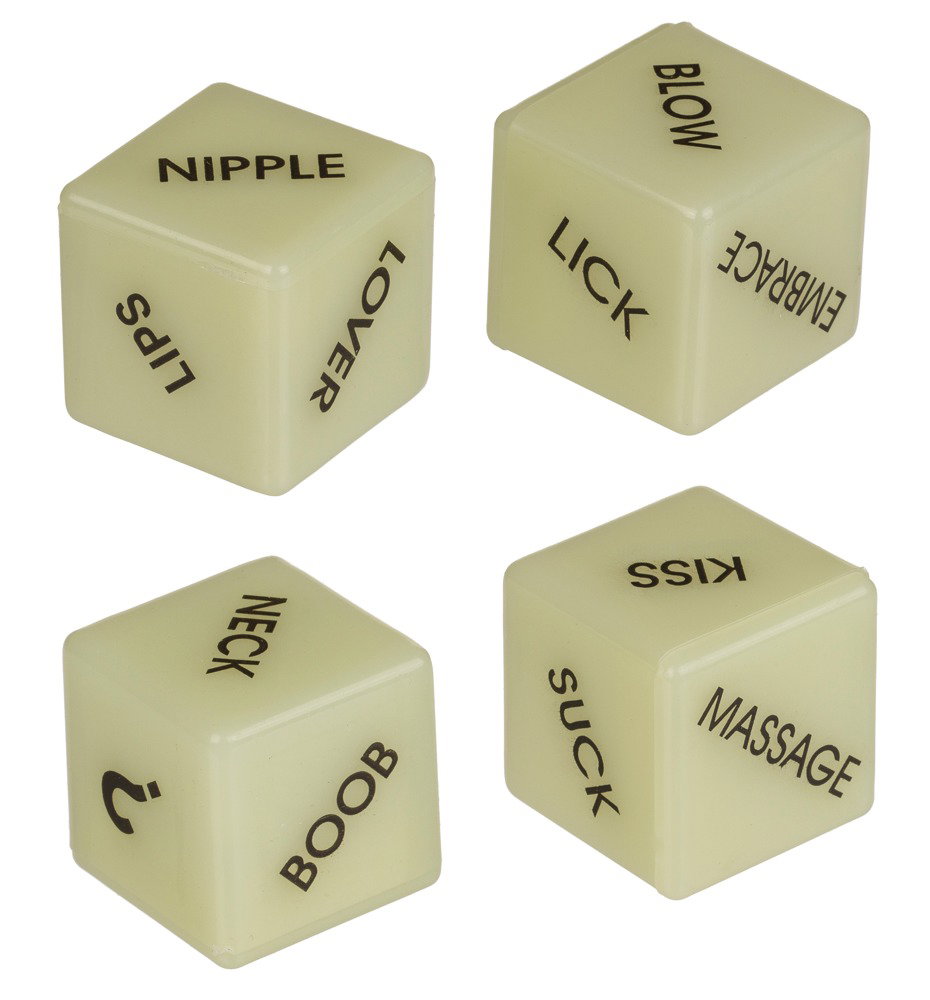 Alternative view of Glow in the Dark Love Dice