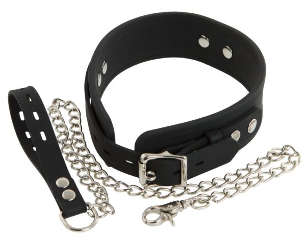 Bad Kitty Silikon-Halsband mit Leine – Bild 3