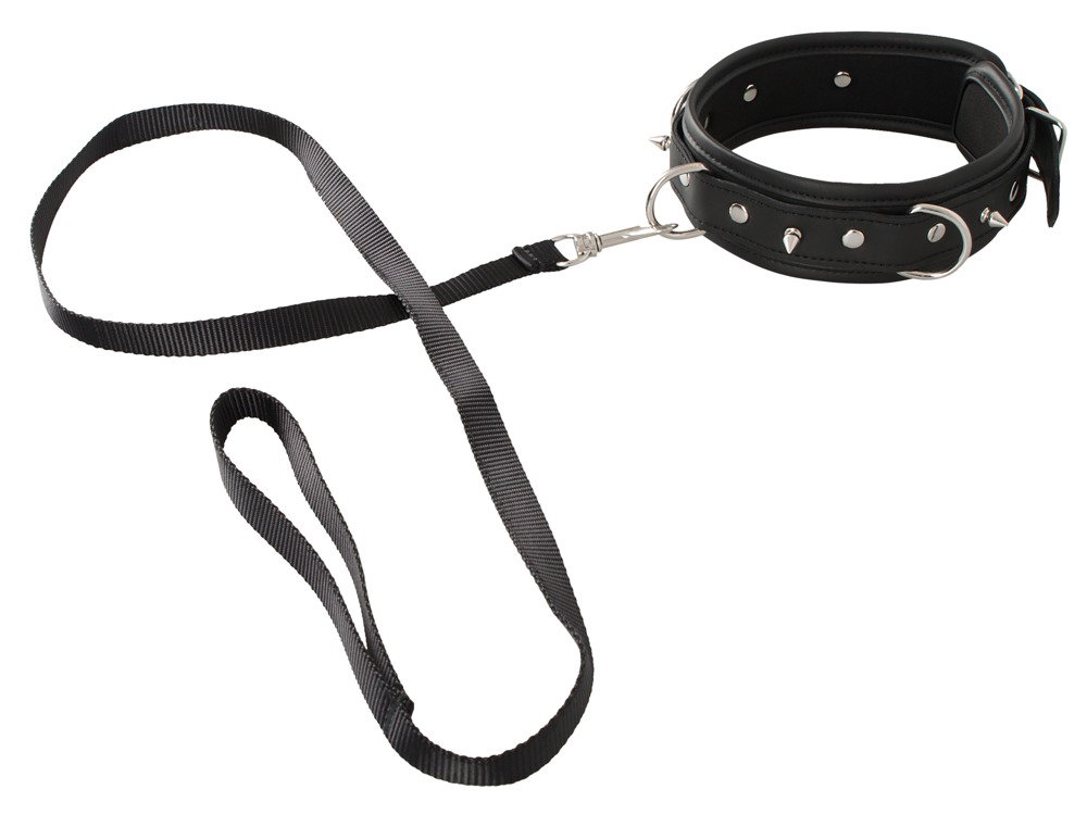 Alternative view of Vegan Fetish Halsfessel und Leine