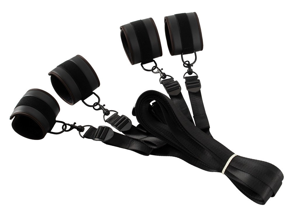 Alternative view of Vegan Fetish Bettfessel-Set