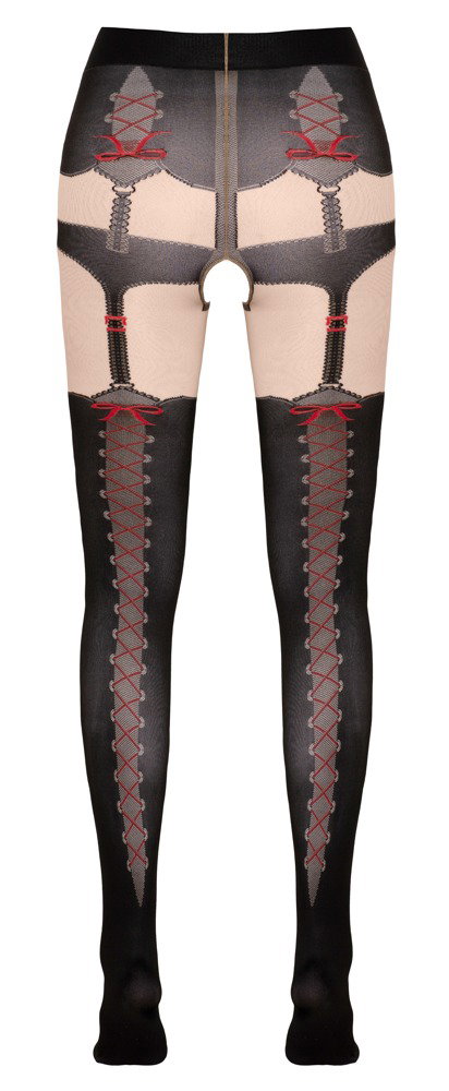 Cottelli LEGWEAR Straps-Strumpfhose – Bild 5