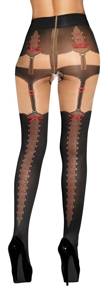 Cottelli LEGWEAR Straps-Strumpfhose – Bild 3