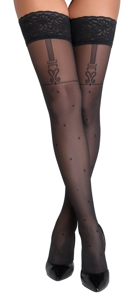 Alternative view of Cottelli LEGWEAR Halterlose Strümpfe