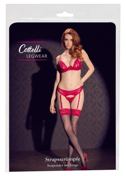 Cottelli LEGWEAR Straps-Strümpfe