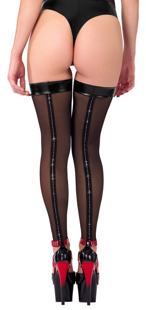 Alternative view of Noir Overknees