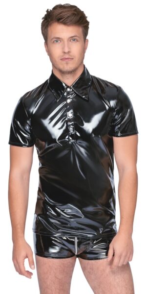 Black Level Poloshirt aus Lack – Bild 4