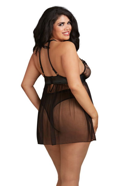 Dreamgirl Babydoll DR11796 schwarz – Bild 4