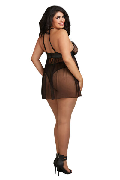 Dreamgirl Babydoll DR11796 schwarz – Bild 8