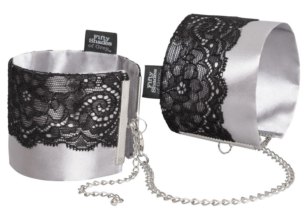Alternative view of Fifty Shades of Grey Play Nice Satin & Lace Wrist Cuffs