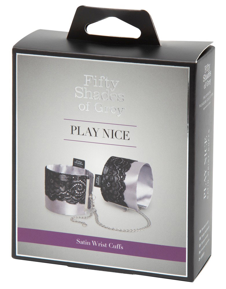 Fifty Shades of Grey Play Nice Satin & Lace Wrist Cuffs