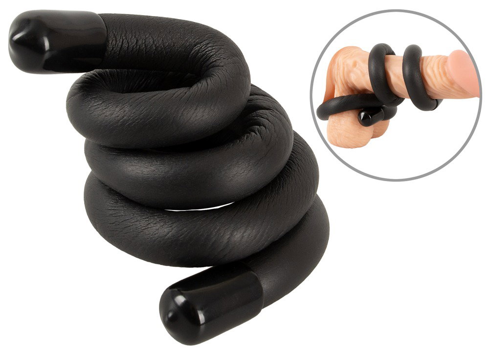Alternative view of Bad Kitty bendable cock & ball ring