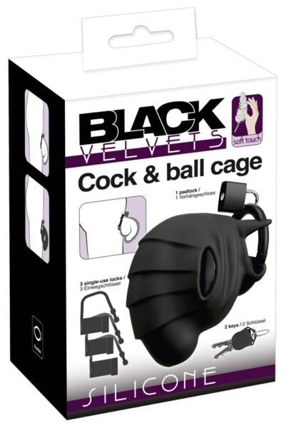 Black Velvets Cock & ball cage