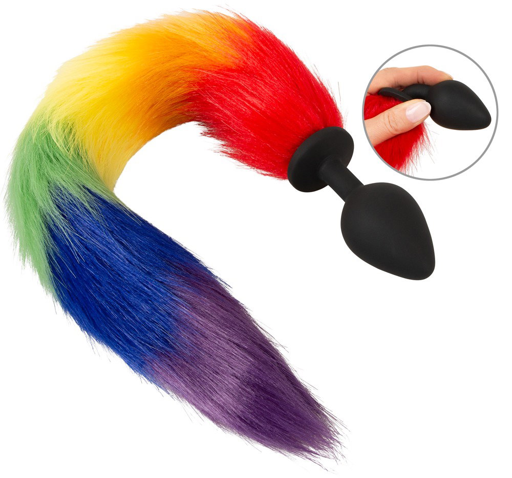 Alternative view of You2Toys fluffy tail
