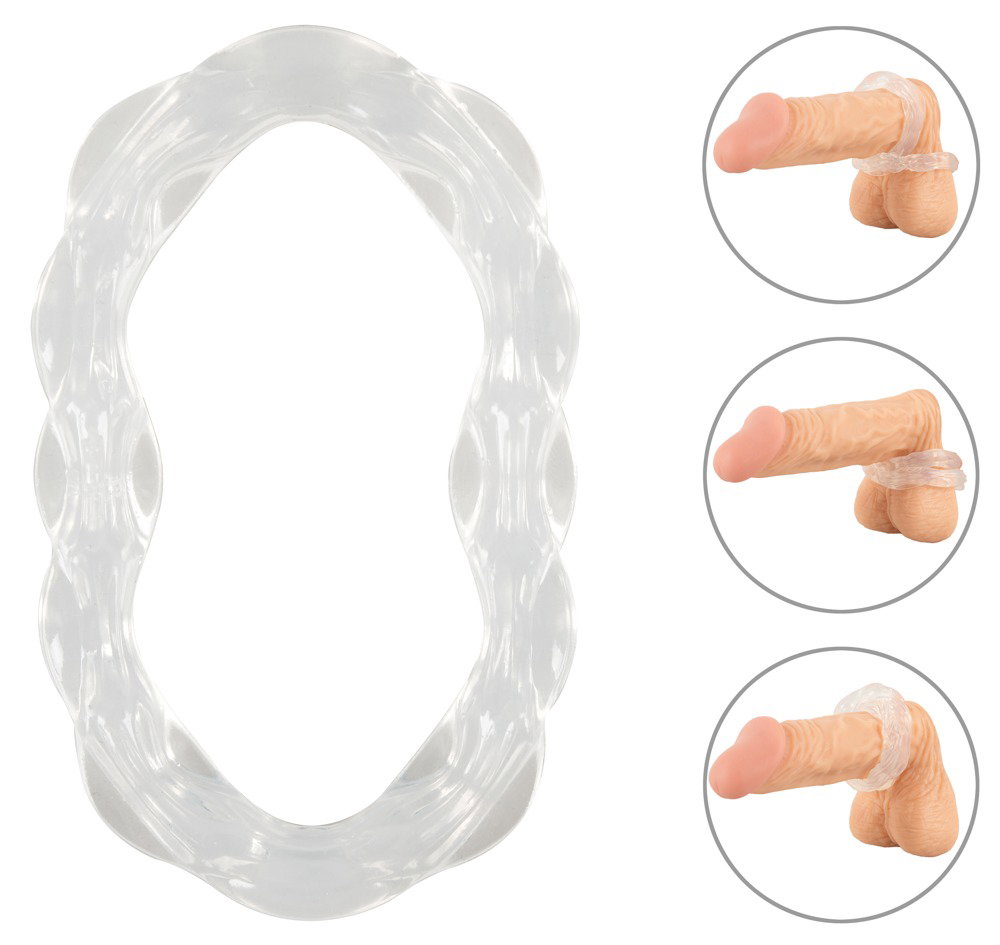 Alternative view of beau coeur PARINOR Silicone Cock & Ball Ring