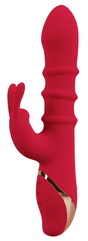 Alternative view of You2Toys Rabbit Vibrator with 3 Moving Rings