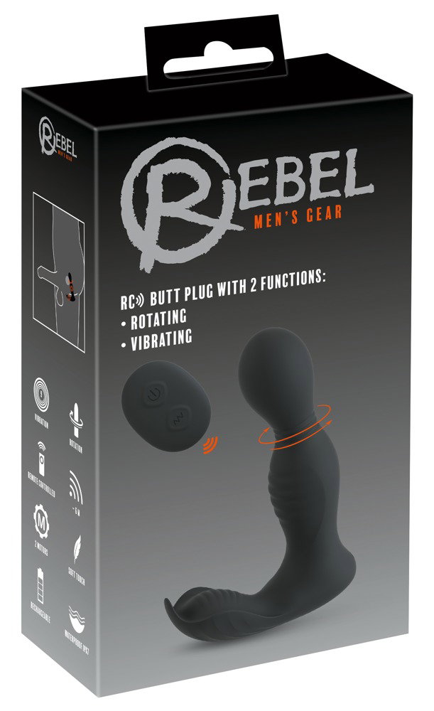 Rebel RC Butt Plug with 2 Functions