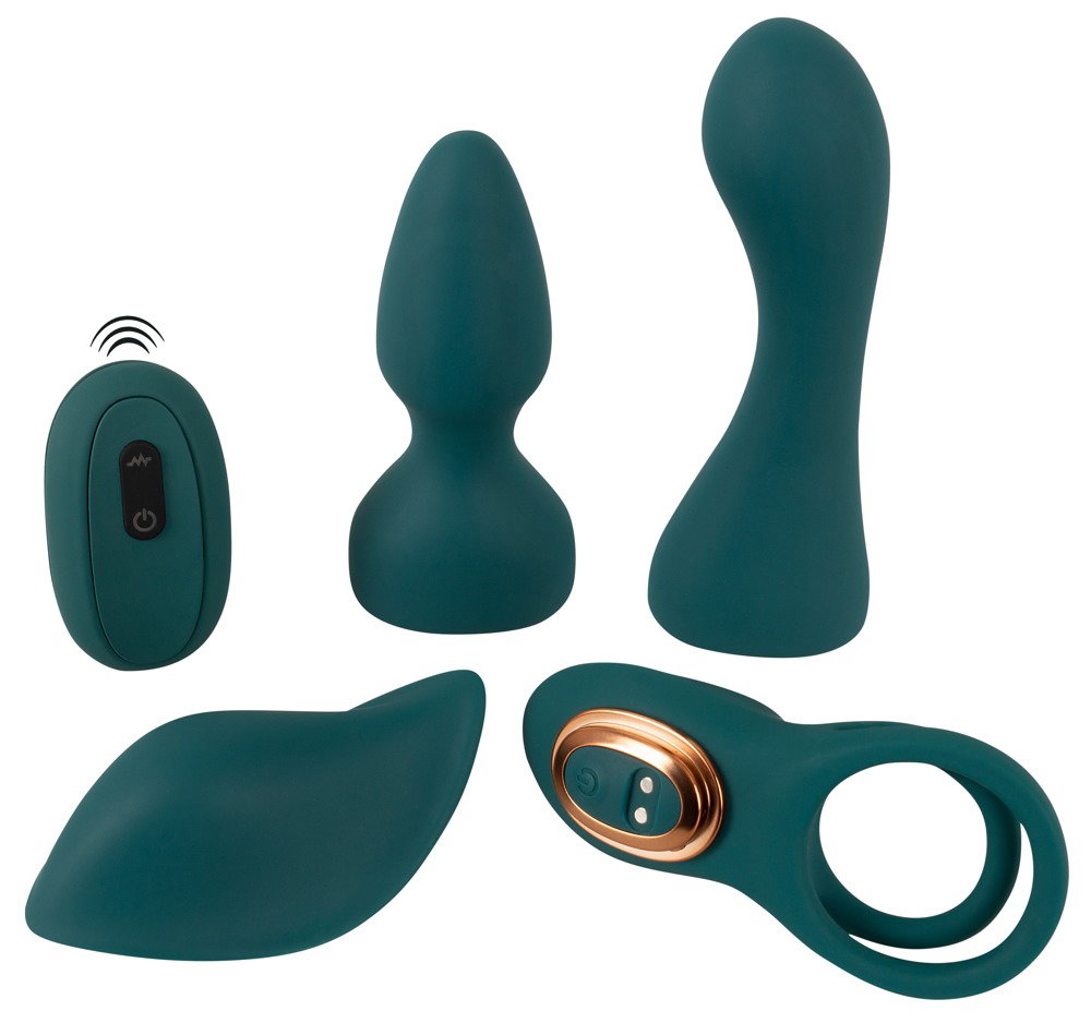 Alternative view of Couples Choice RC Mini Vibrator with 4 Attachments