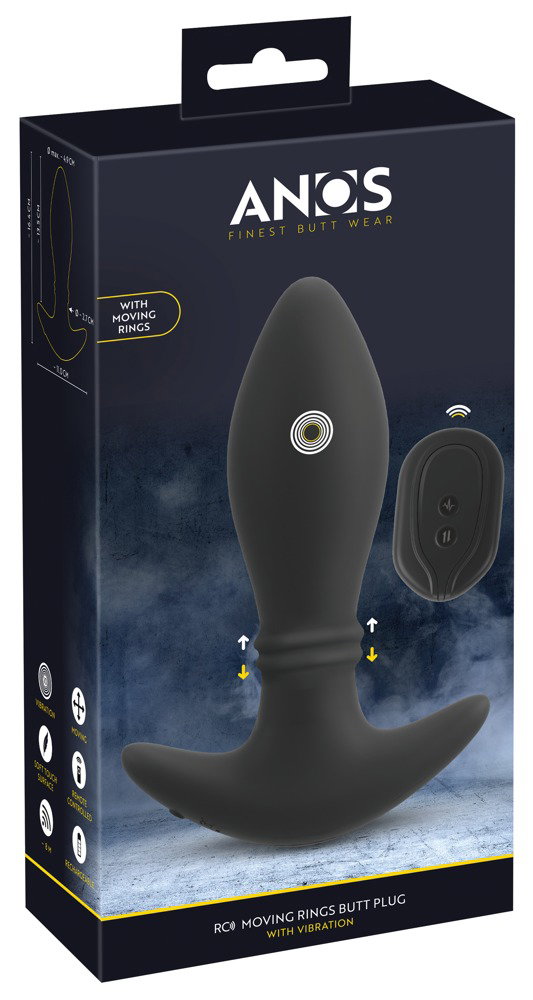 ANOS RC Moving Rings Butt Plug