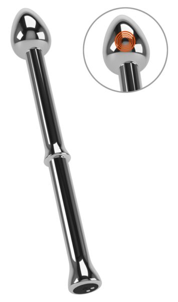 Alternative view of Rebel Vibrating Prostata Stimulator: Metal Milking Stick