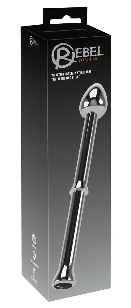 Rebel Vibrating Prostata Stimulator: Metal Milking Stick