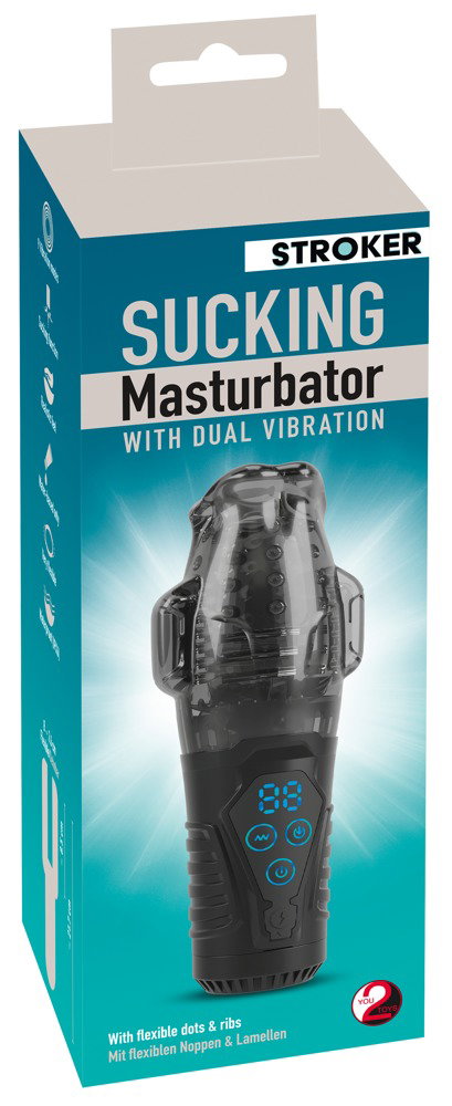 Stroker Sucking Masturbator with Dual Vibration
