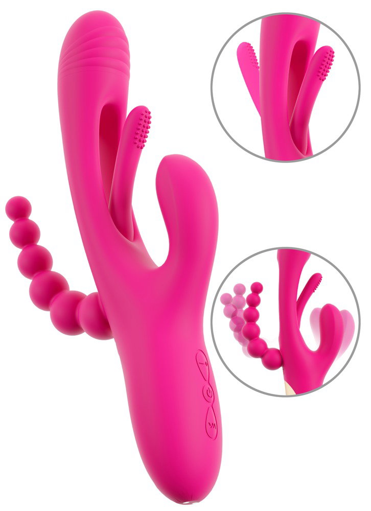 Alternative view of Sweet Smile Triple Vibe With Flicking Tongue