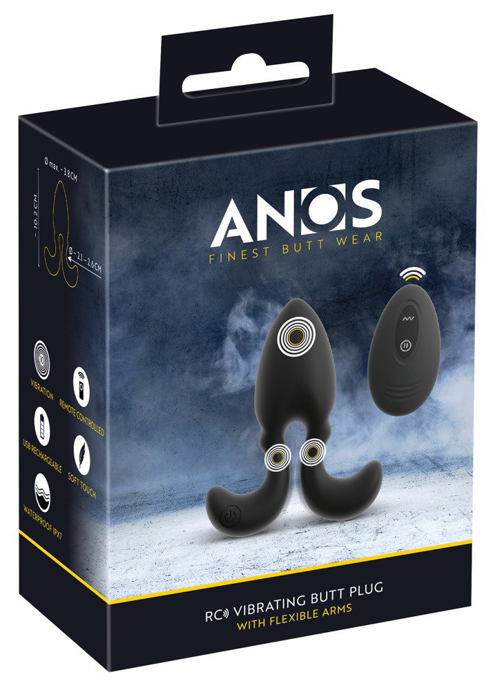 ANOS RC Vibrating Butt Plug with Flexible Arm