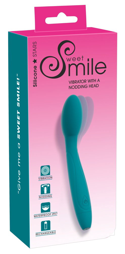 Sweet Smile Vibrator with a Nodding Head