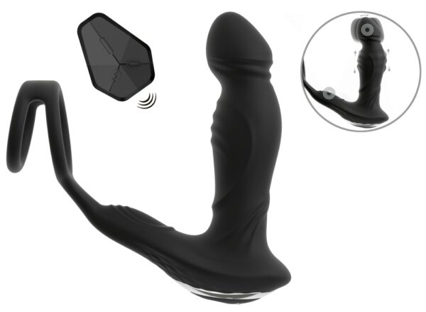 Alternative view of Rebel RC Vibrating Prostate Plug with Nodding Function