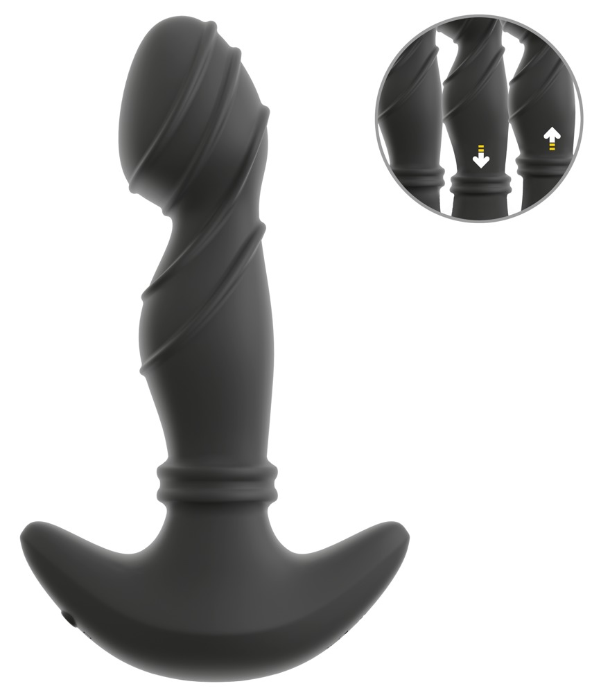 Alternative view of ANOS Vibrating Prostate Plug with Moving Rings