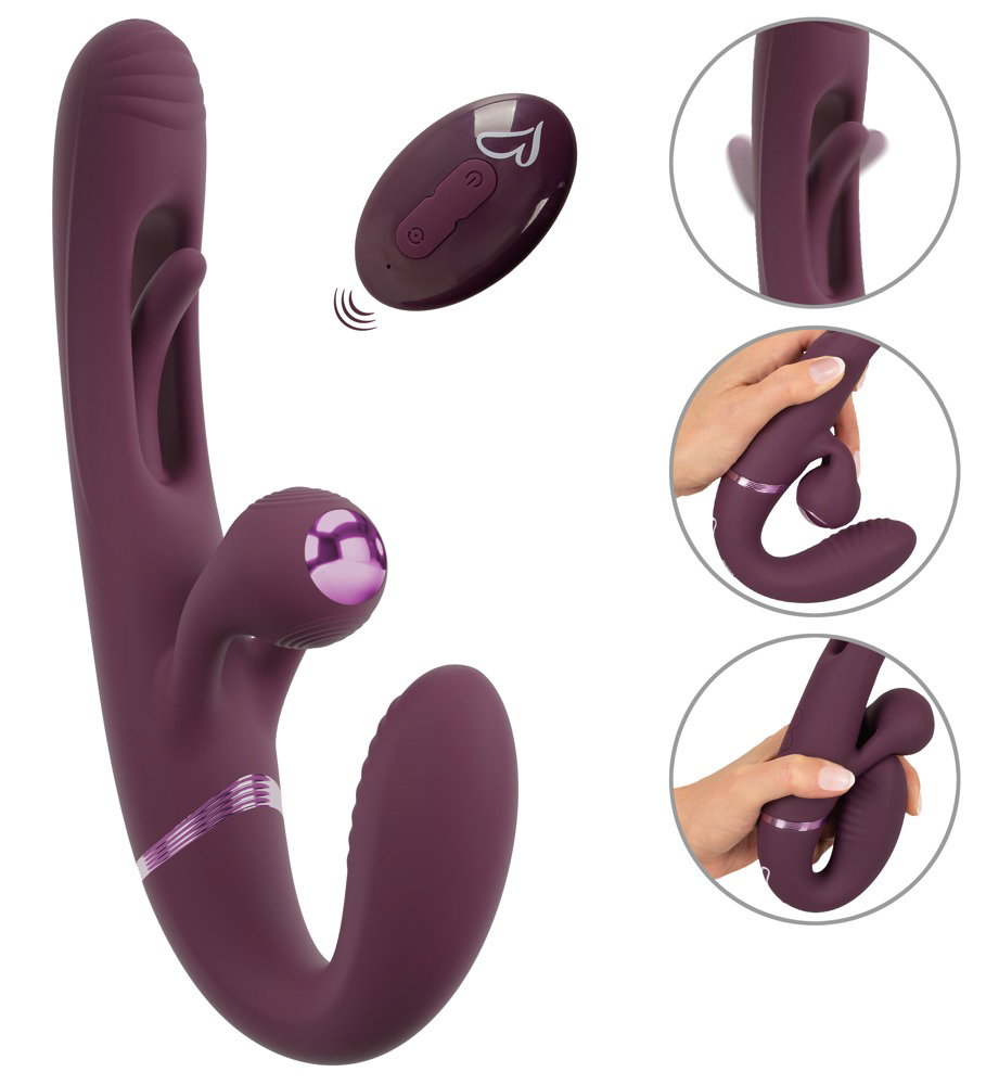 Alternative view of JAVIDA RC Strapless Strap-On With Flicking Tongue