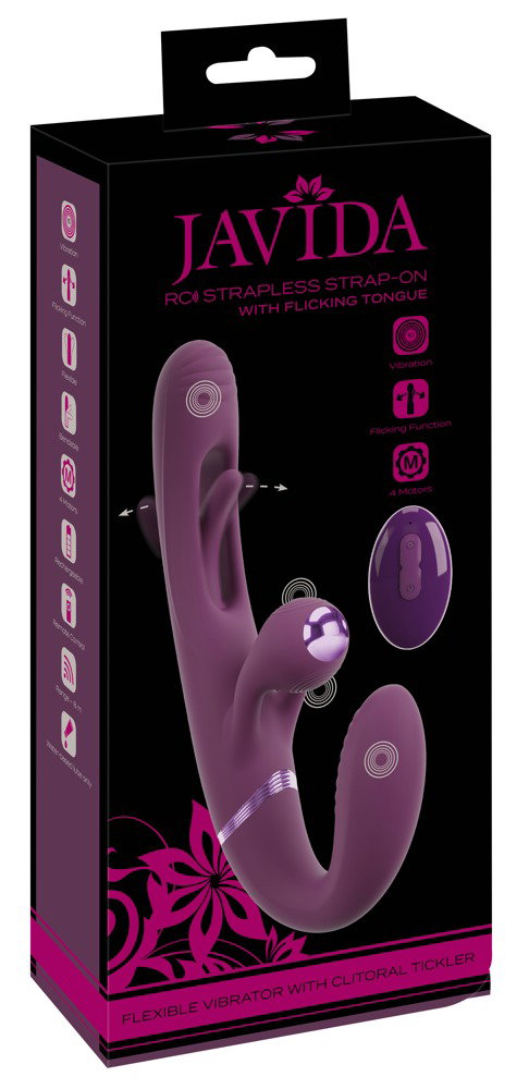 JAVIDA RC Strapless Strap-On With Flicking Tongue