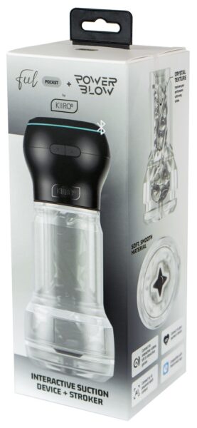 Kiiroo Feel Pocket Stroker Crystal + PowerBlow