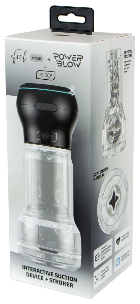 Kiiroo Feel Pocket Stroker Crystal + PowerBlow