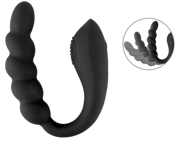 Alternative view of Black Velvets Bendable dual stimulator