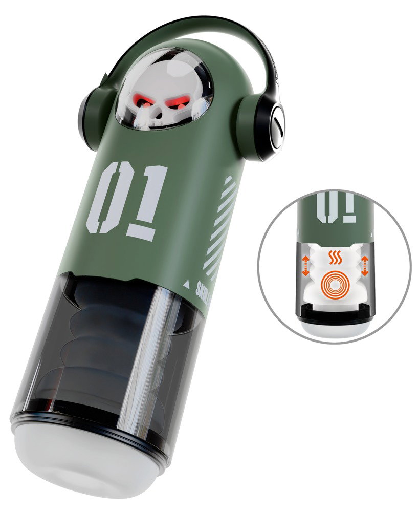Rebel SKULL Masturbator with 3 Functions – Bild 2