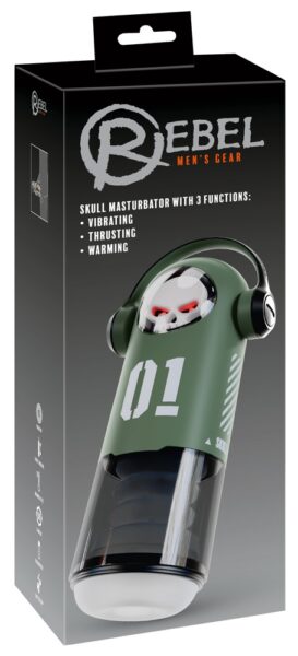 Rebel SKULL Masturbator with 3 Functions